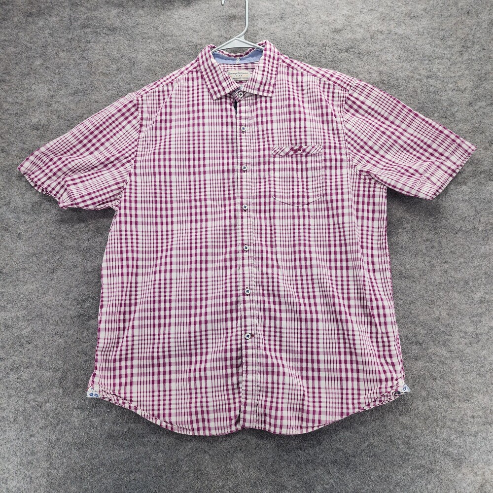 Tommy Bahama Jeans Shirt Mens Large Button Up Island Modern Fit